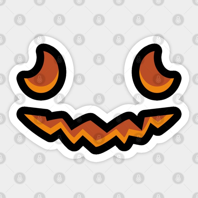 Pumpkin face. Sticker by lakokakr